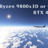 Micorosoft Flight Simulator 2024 でAMD Ryzen 9900xと9800x3Dで4K比較